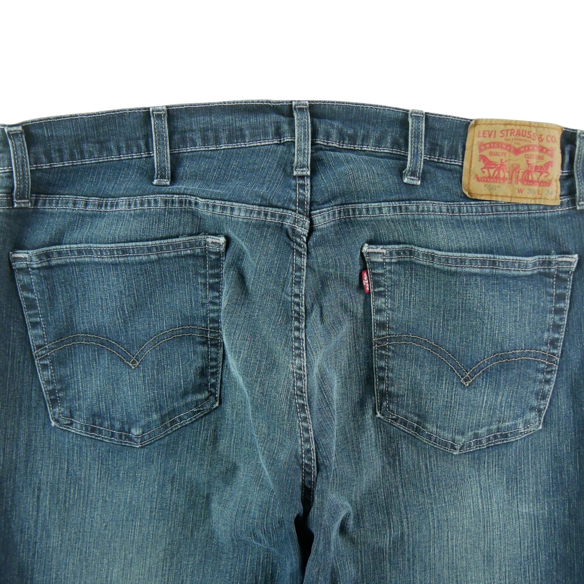 Calça jeans masculina Levi Strauss 559 Relaxed W38 L34 4/7