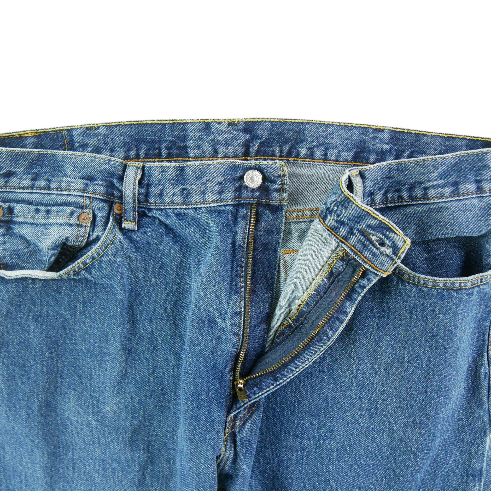 Calça jeans masculina Levi Strauss 505 regular W42/L29 6/7