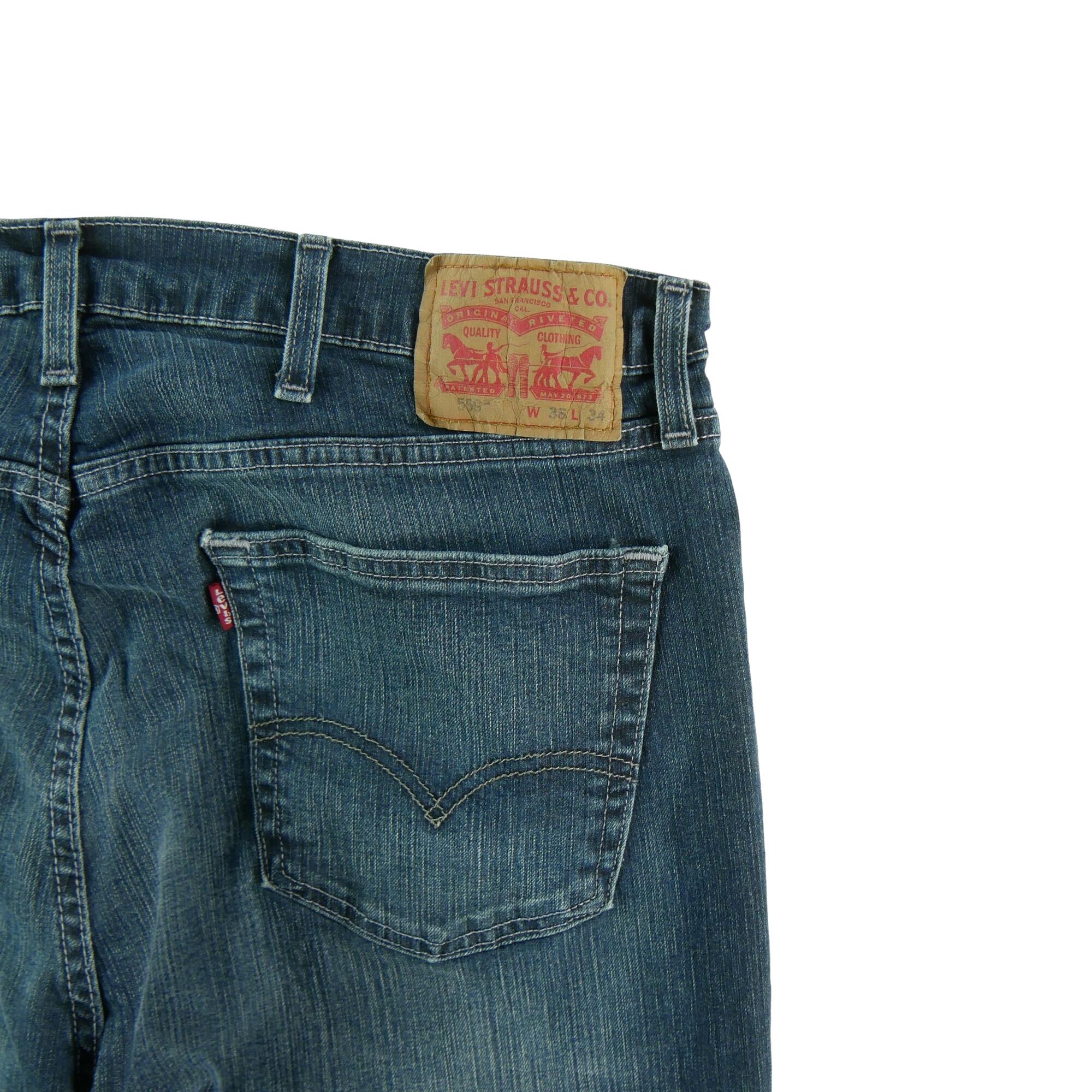Calça jeans masculina Levi Strauss 559 Relaxed W38 L34 6/7