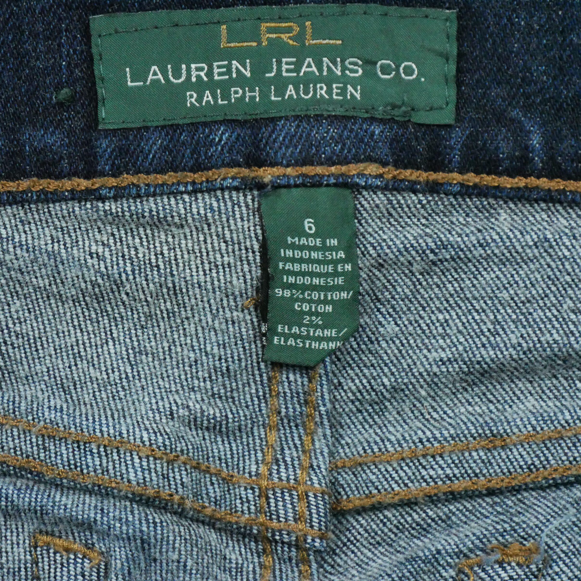 Refurbished - Damen Straight Leg Jeans in Raw Blue - Wie neu 7/7