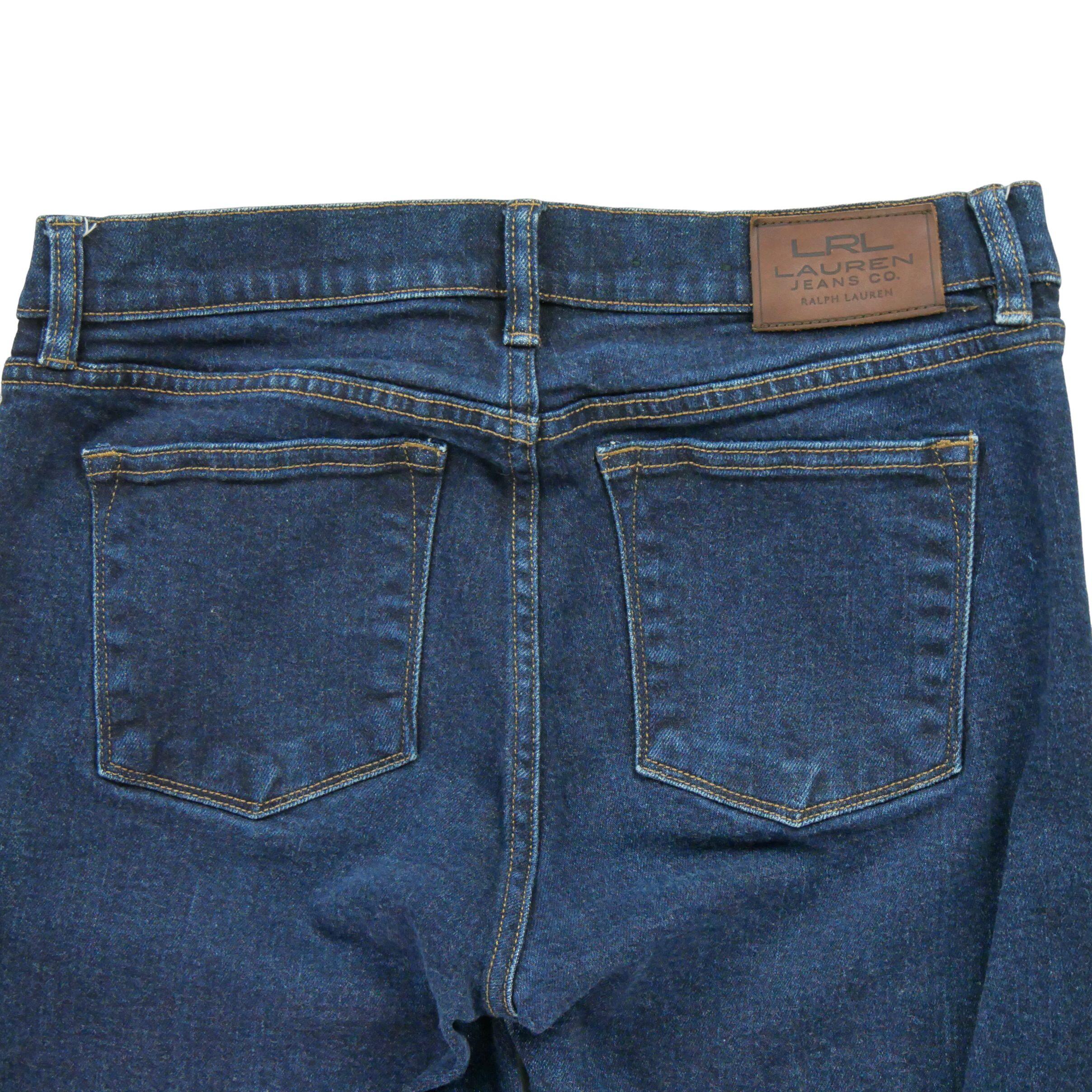 Refurbished - Damen Straight Leg Jeans in Raw Blue - Wie neu 4/7