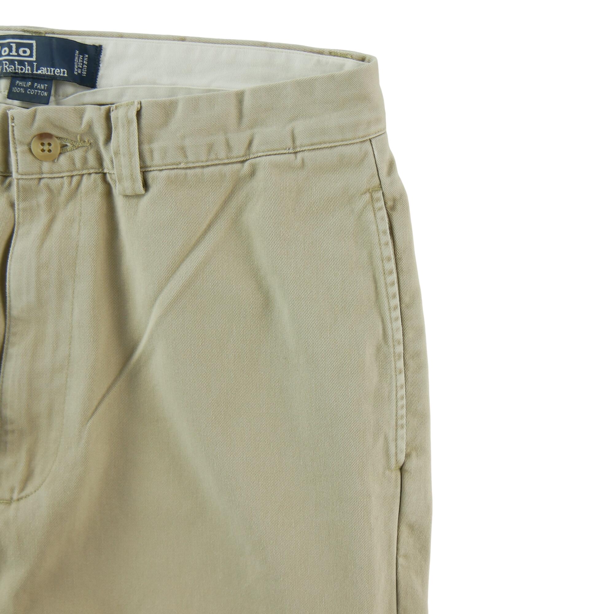 Segunda vida - Polo Ralph Lauren Calça Masculina Philip 31/30 Bege - Como novo 5/7