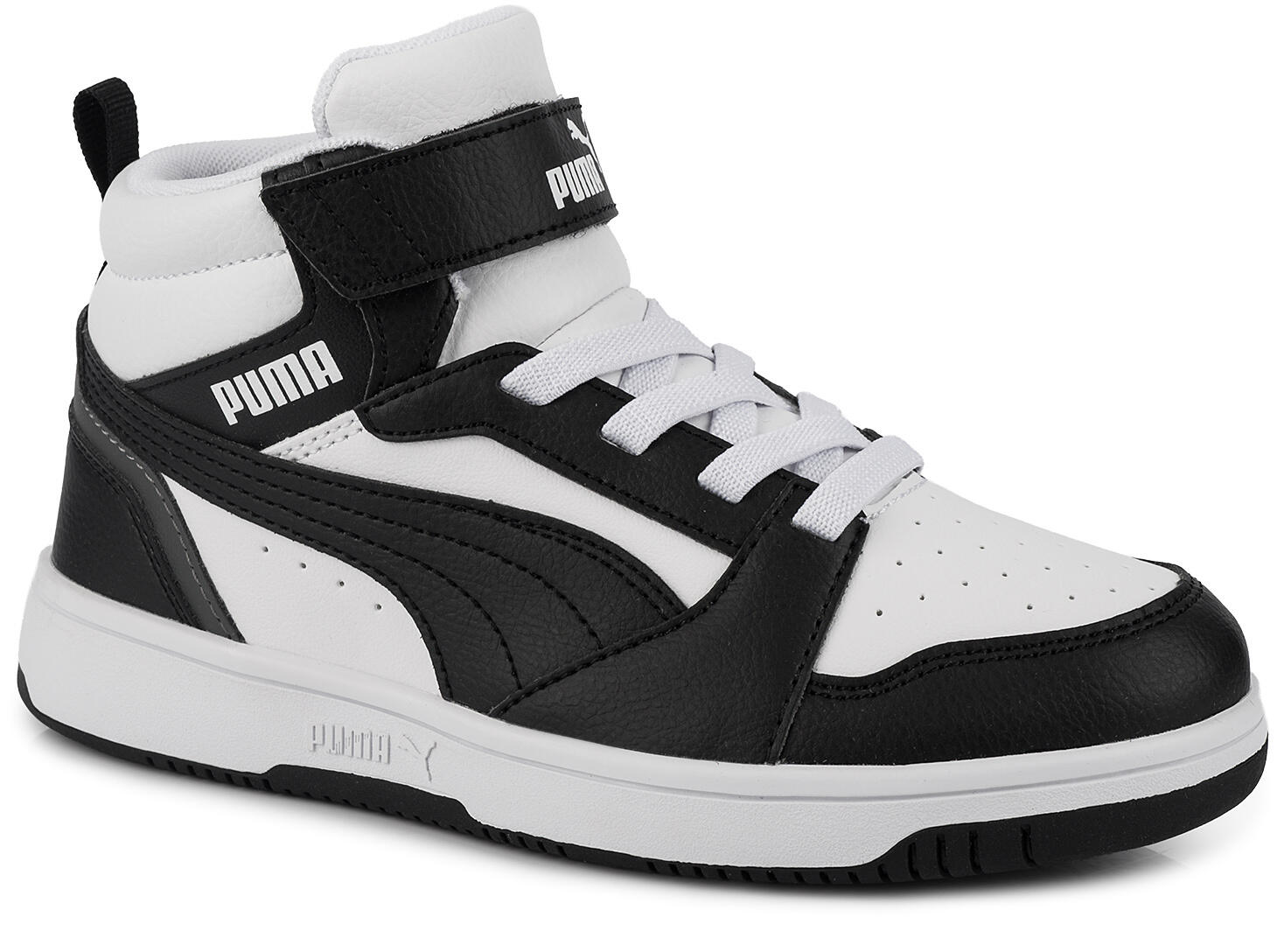 Dziecięce buty sneakersy sportowe wysokie PUMA REBOUND V6 Mid AC+ PS 393832-01