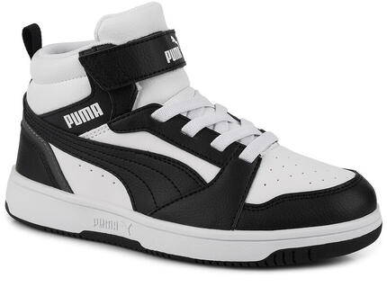Dziecięce buty sneakersy sportowe wysokie PUMA REBOUND V6 Mid AC+ PS 393832-01