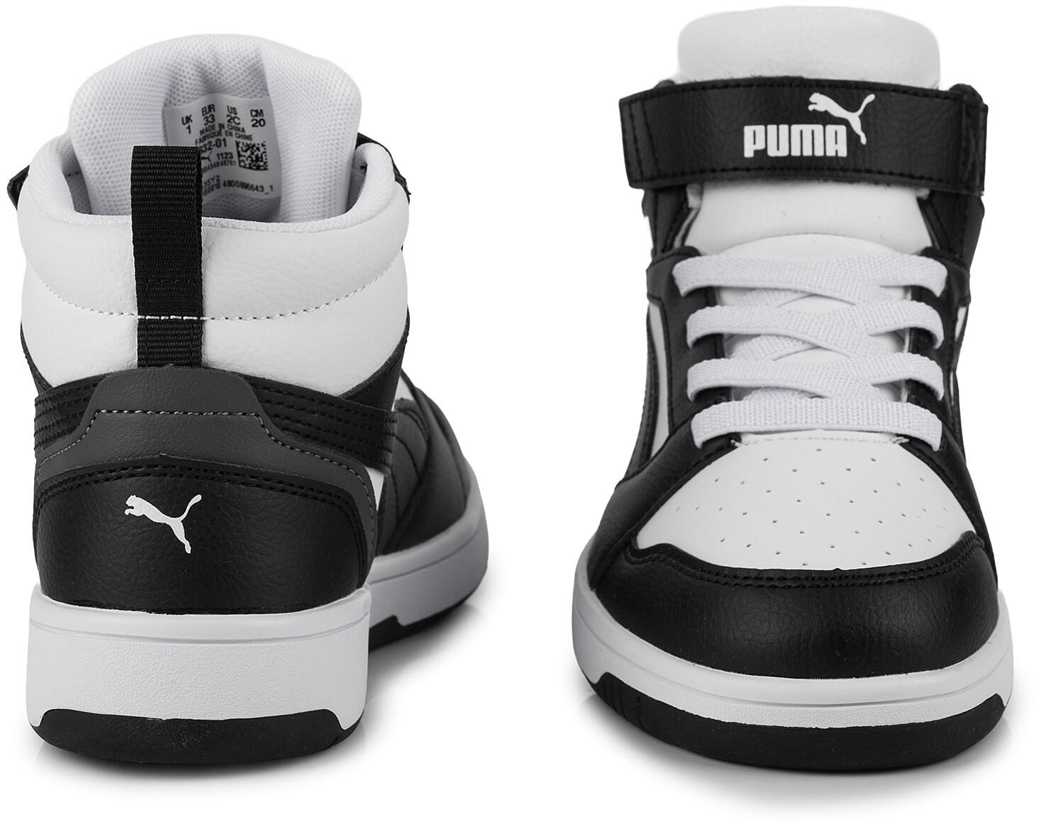 Dziecięce buty sneakersy sportowe wysokie PUMA REBOUND V6 Mid AC+ PS 393832-01 4/7