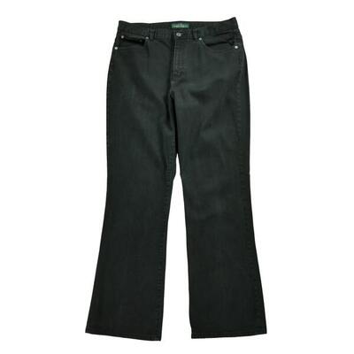 Tweedehands - dames zwarte flare jeans - zeer goede staat