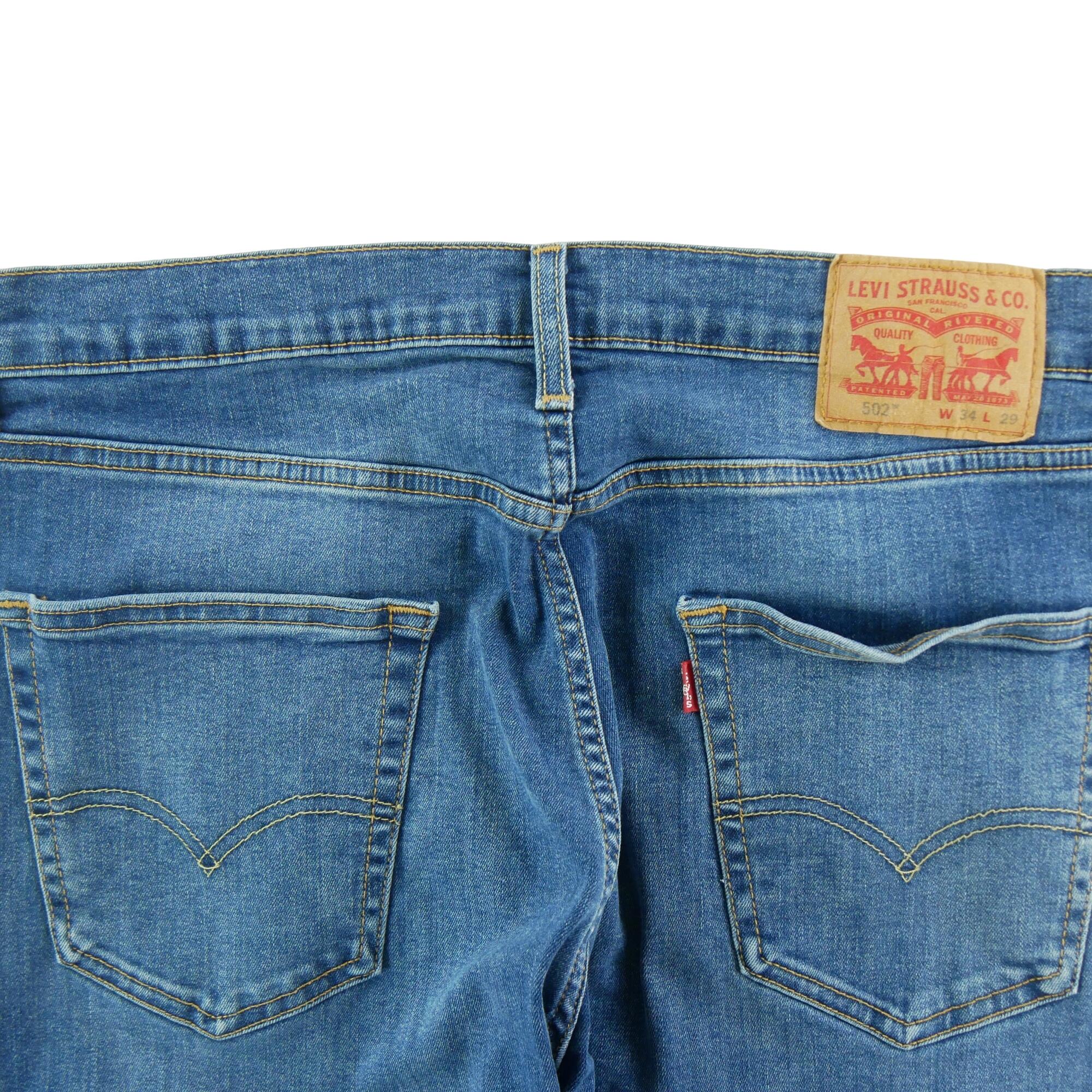 Segunda vida - Calça jeans masculina Levi Strauss 502 regular taper - Como novo 4/7