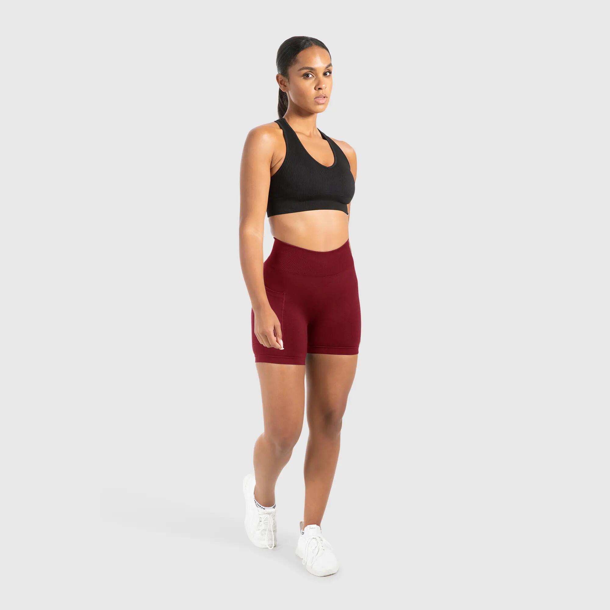Damen Short Leggings Temmy Bordeaux 3/5