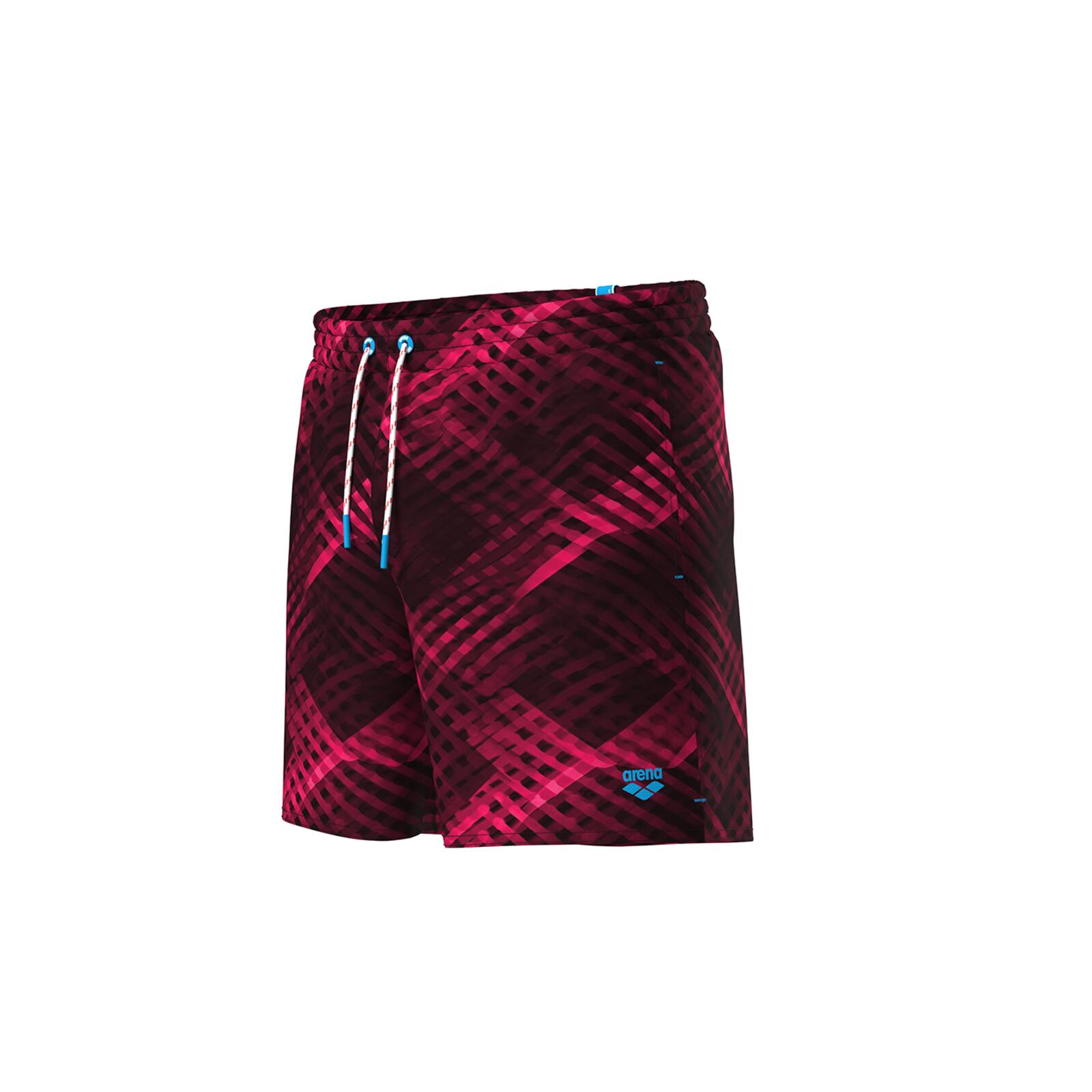 M Beach Boxer Allover - dark purple multi 1/3
