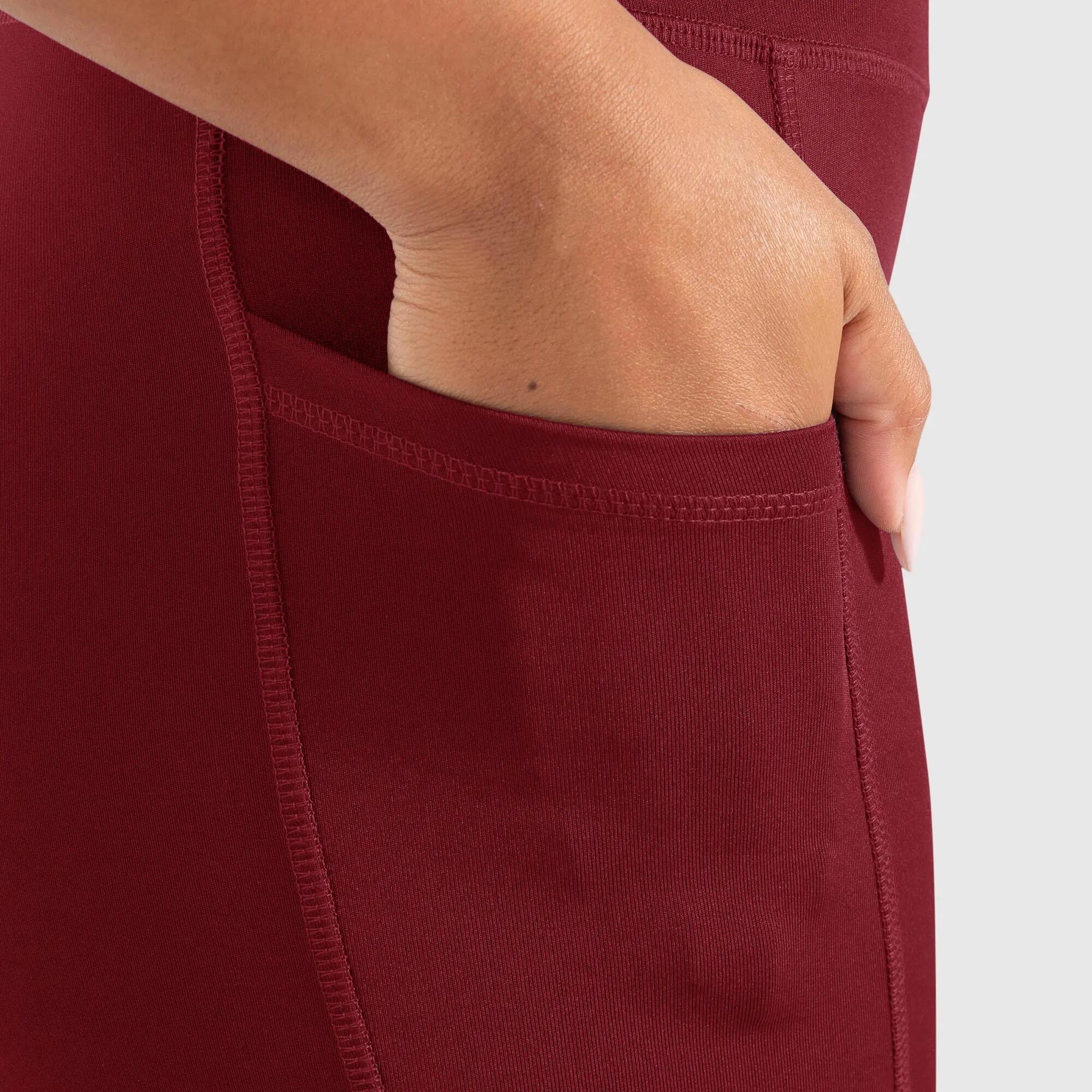 Damen Short Leggings Temmy Bordeaux 5/5
