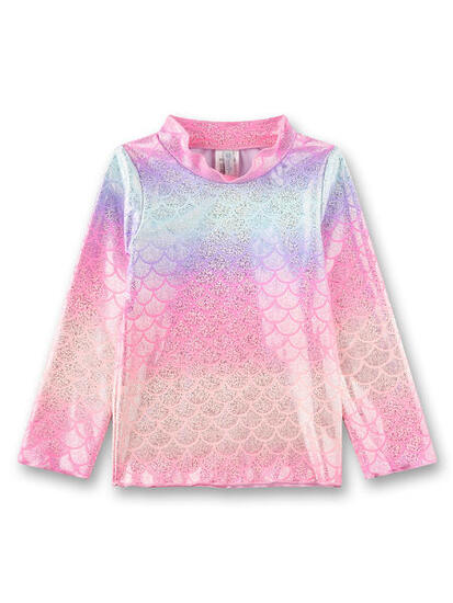 Mädchen UV Schwimmshirt langarm Meerjungfrau
