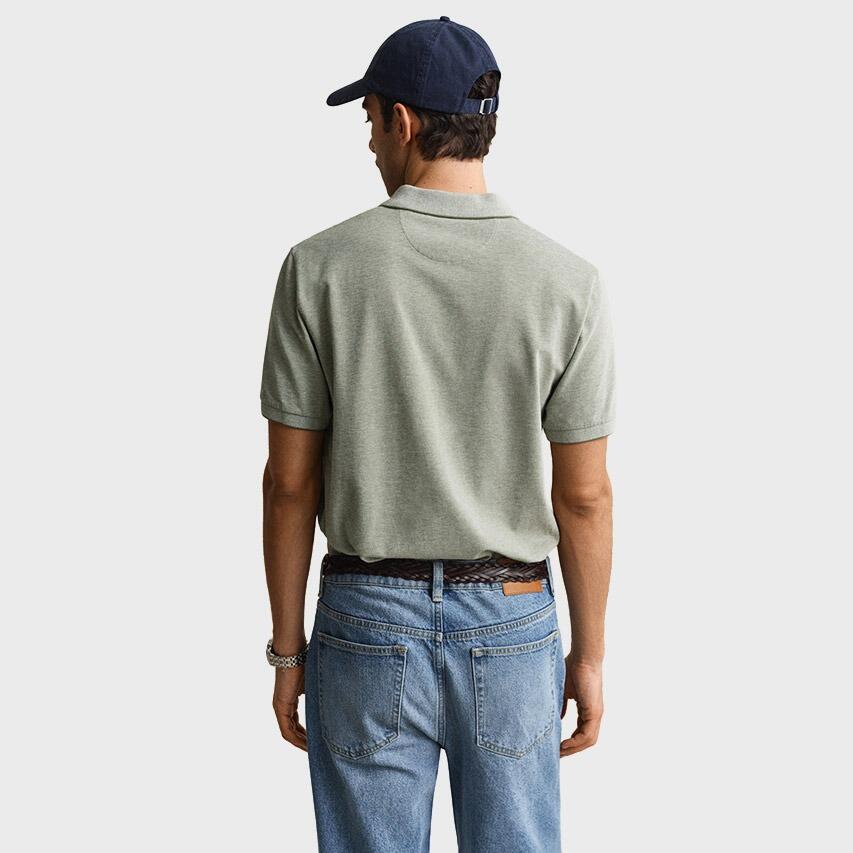 Heren Polo Shirt 2 Tone Groen 3/5