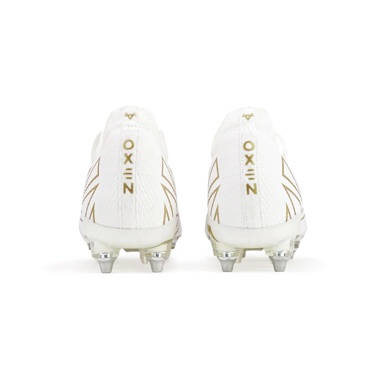 Botas de rugby Oxen Metasock Hawkshift SG White and Gold 3/4