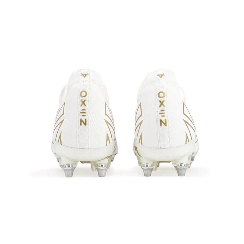 Ghete de rugby Oxen Metasock Hawkshift SG White and Gold
