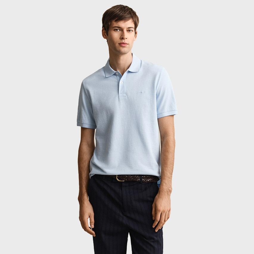 Heren Polo Shirt 2 Tone Blauw II 2/5