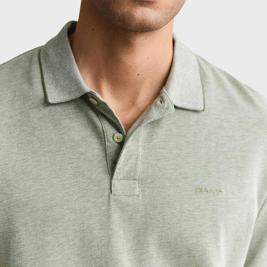Heren Polo Shirt 2 Tone Groen 5/5