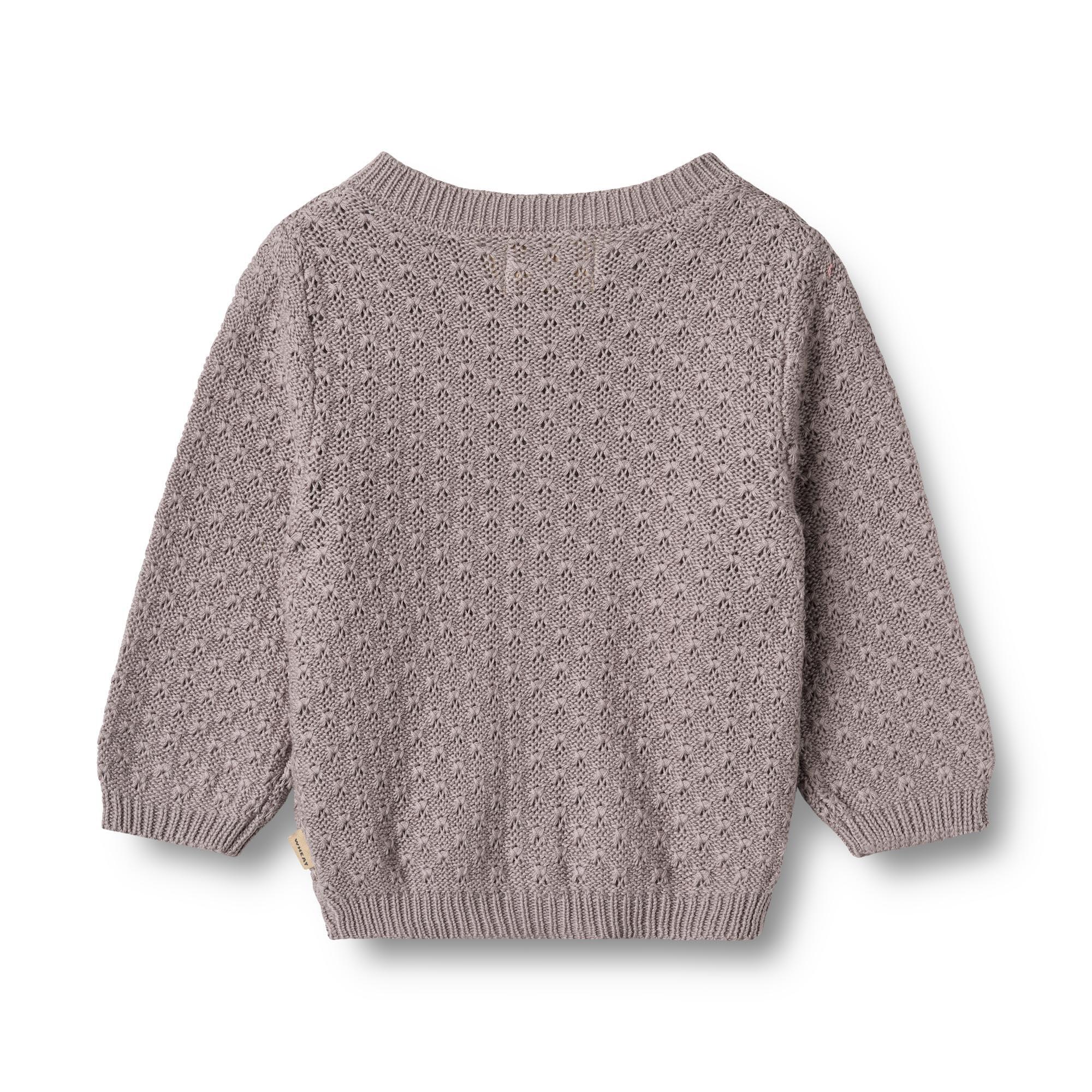 Baby Strickjacke Magnella dusty purple 2/5