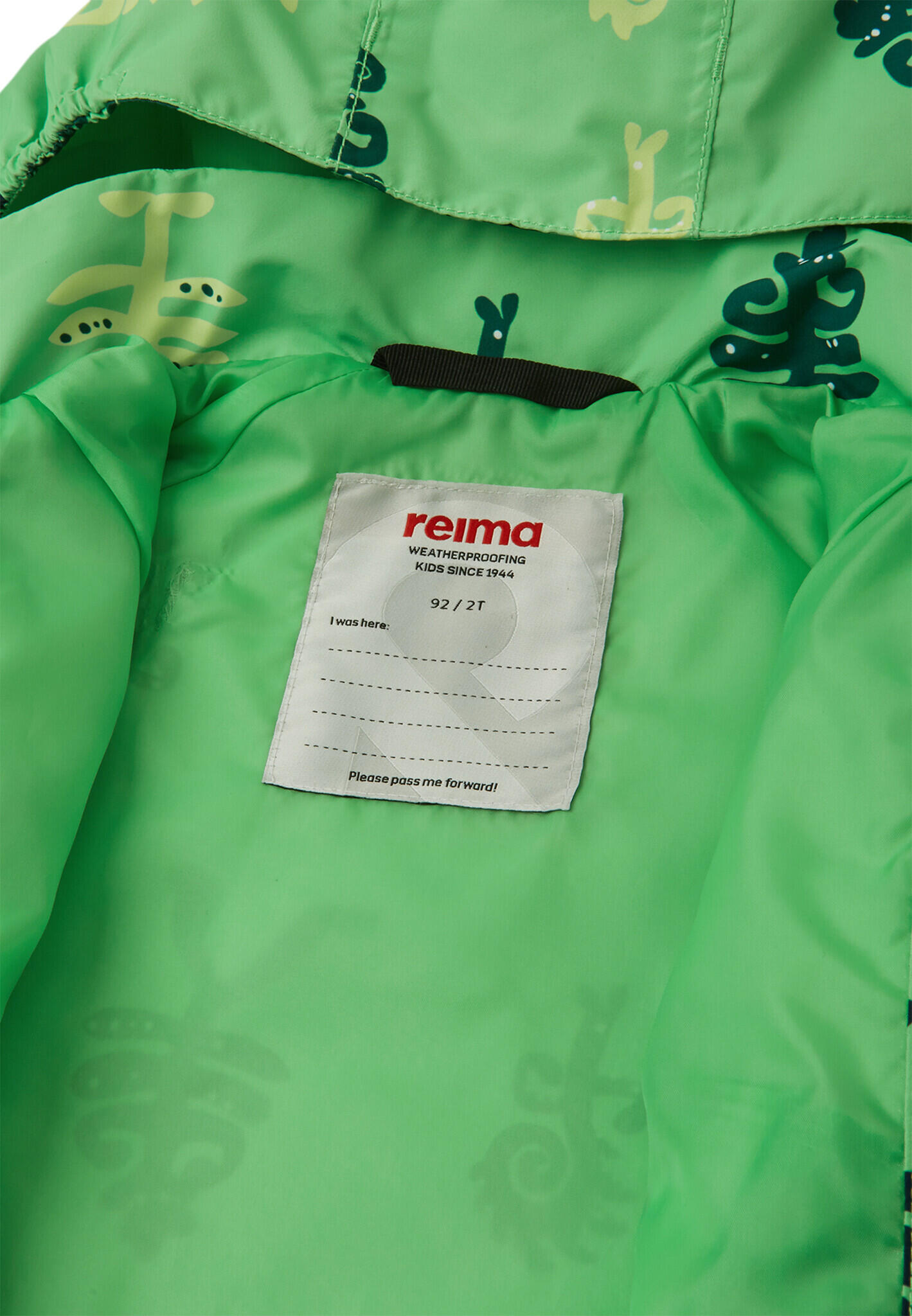 Giacca da pioggia per bambini tec Hete Summer green 5/5