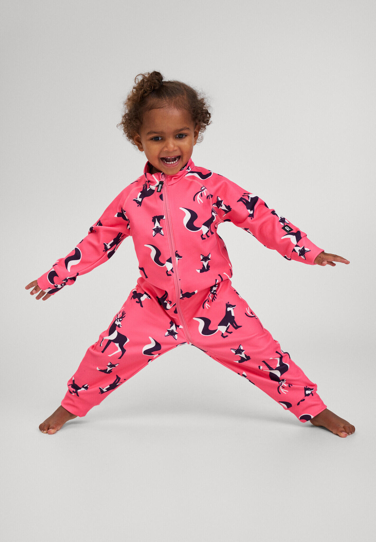 Tuta in pile per bambini piccoli Tarhaan Soft Coral 3/5