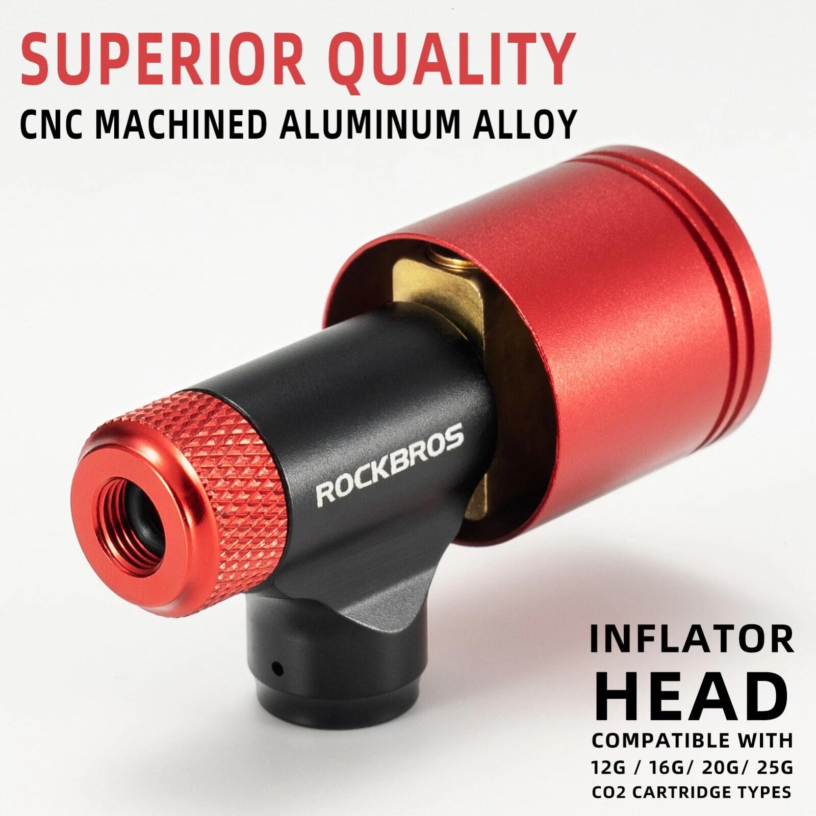 ROCKBROS Mini CO2-Luftpumpe 160 PSI mit Barometer 3/7