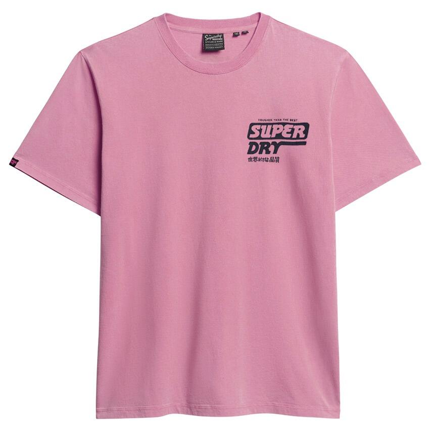 Heren O-hals Shirt Loose Trade Tools Roze 5/5