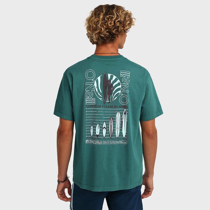Heren O-hals Shirt Originals Vintage Graphic Groen 3/6