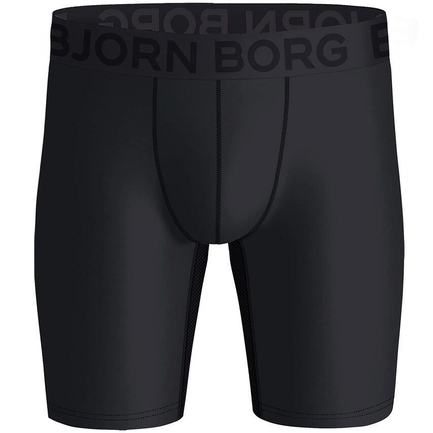 Multi-Sport Heren Sports 2-Pack Microfiber Long Boxers Zwart 2/3