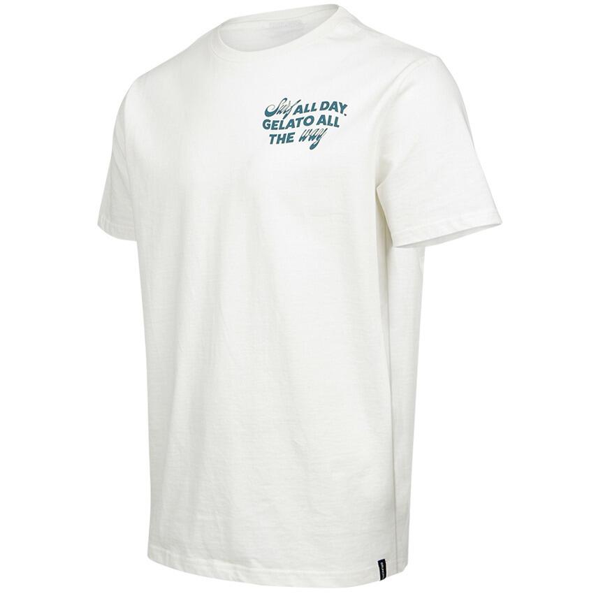 Ittalo Homme T-shirt Mode Coupe régulière Col rond Snow 5/7