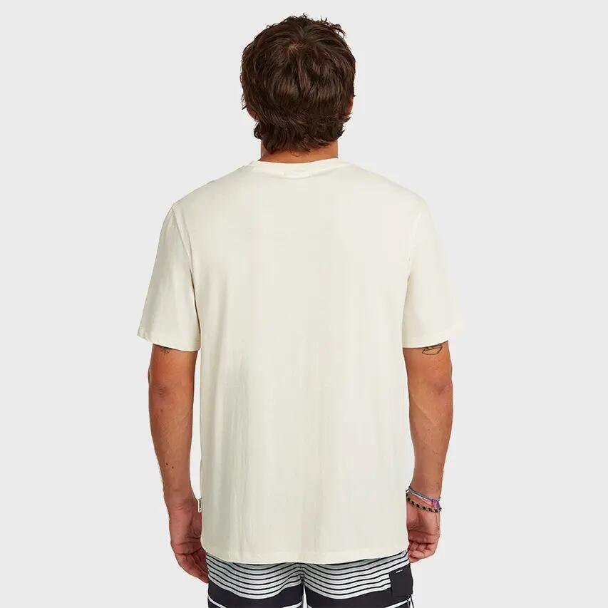 Heren O-hals Shirt Graphic Wit 3/5