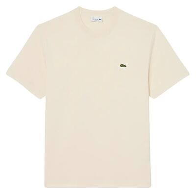 Heren o-hals shirt crocodile logo beige ii
