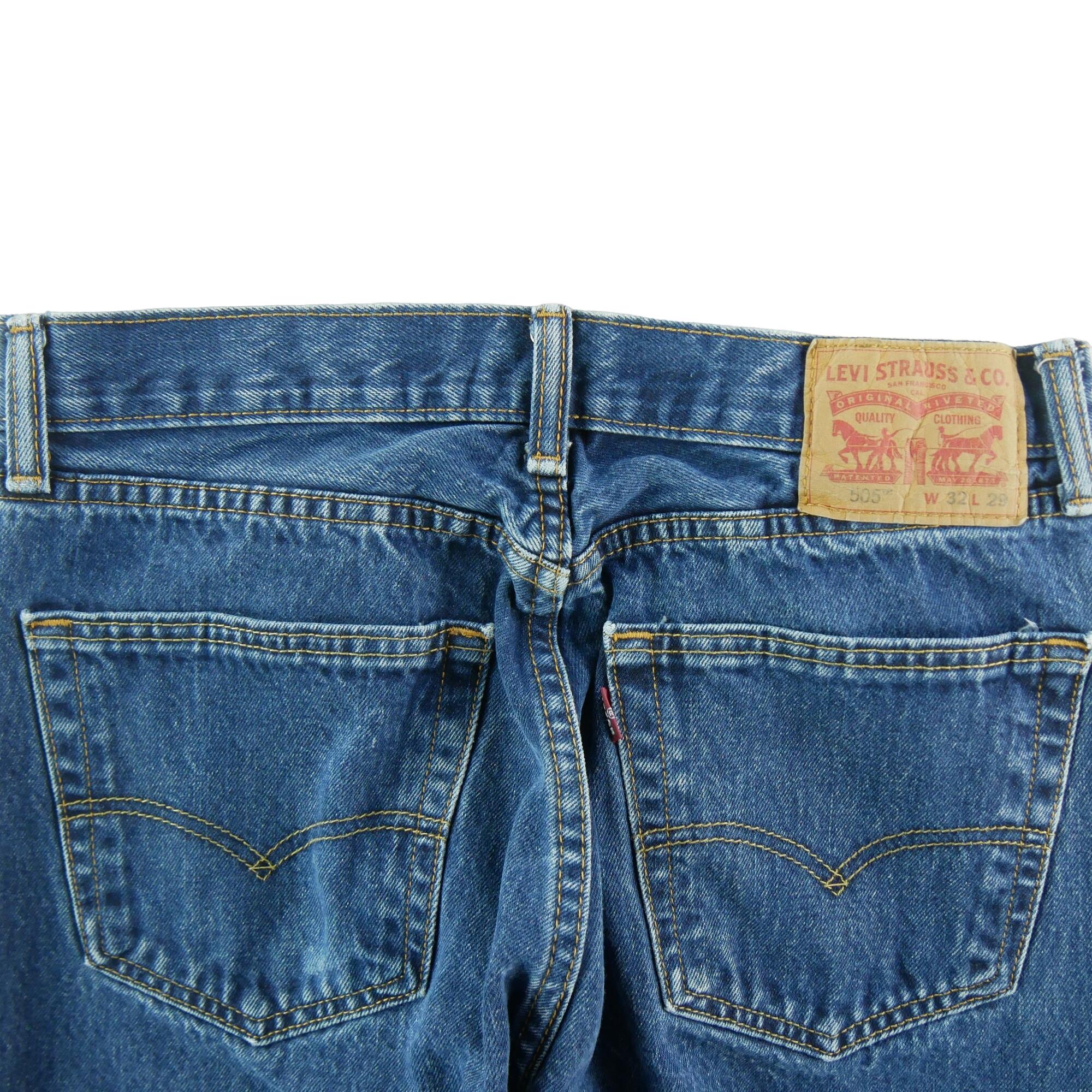 Second hand - Jeans uomo Levi Strauss 505 Regular W32/L29 - Stato eccellente 4/7