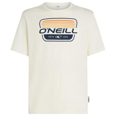 Heren o-hals shirt graphic wit