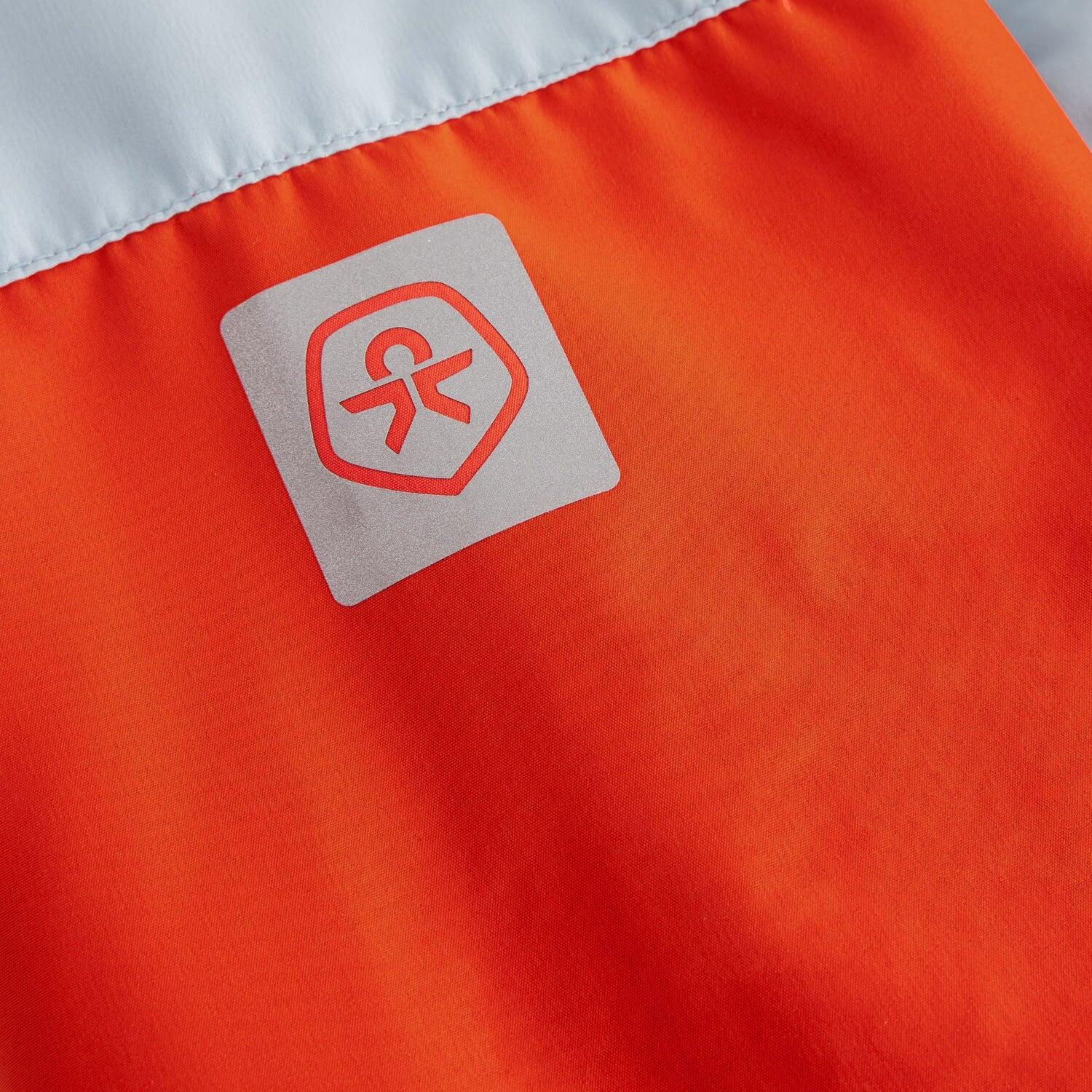 Giacca antipioggia colorblock color ceruleo 4/4