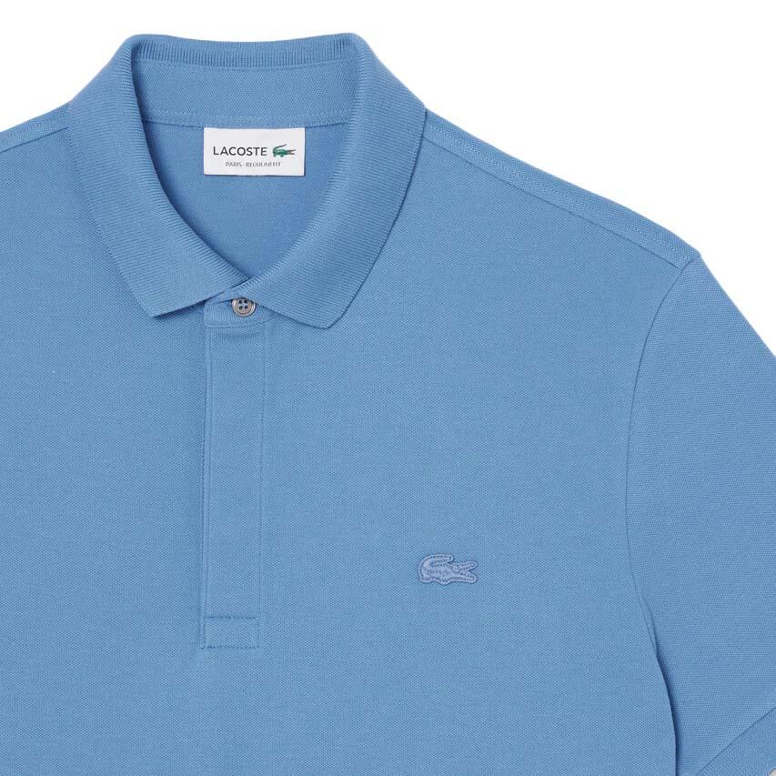 Heren Paris Edition Polo Shirt Katoenpique Blauw V 2/4