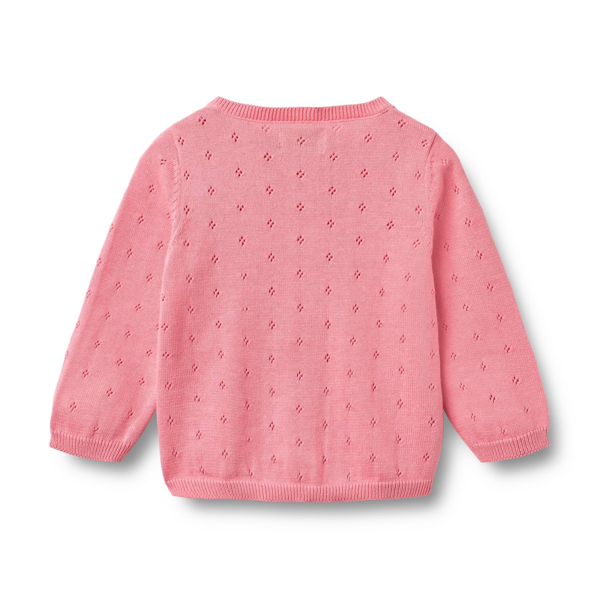 Baby Strickjacke Maia bubblegum 2/4