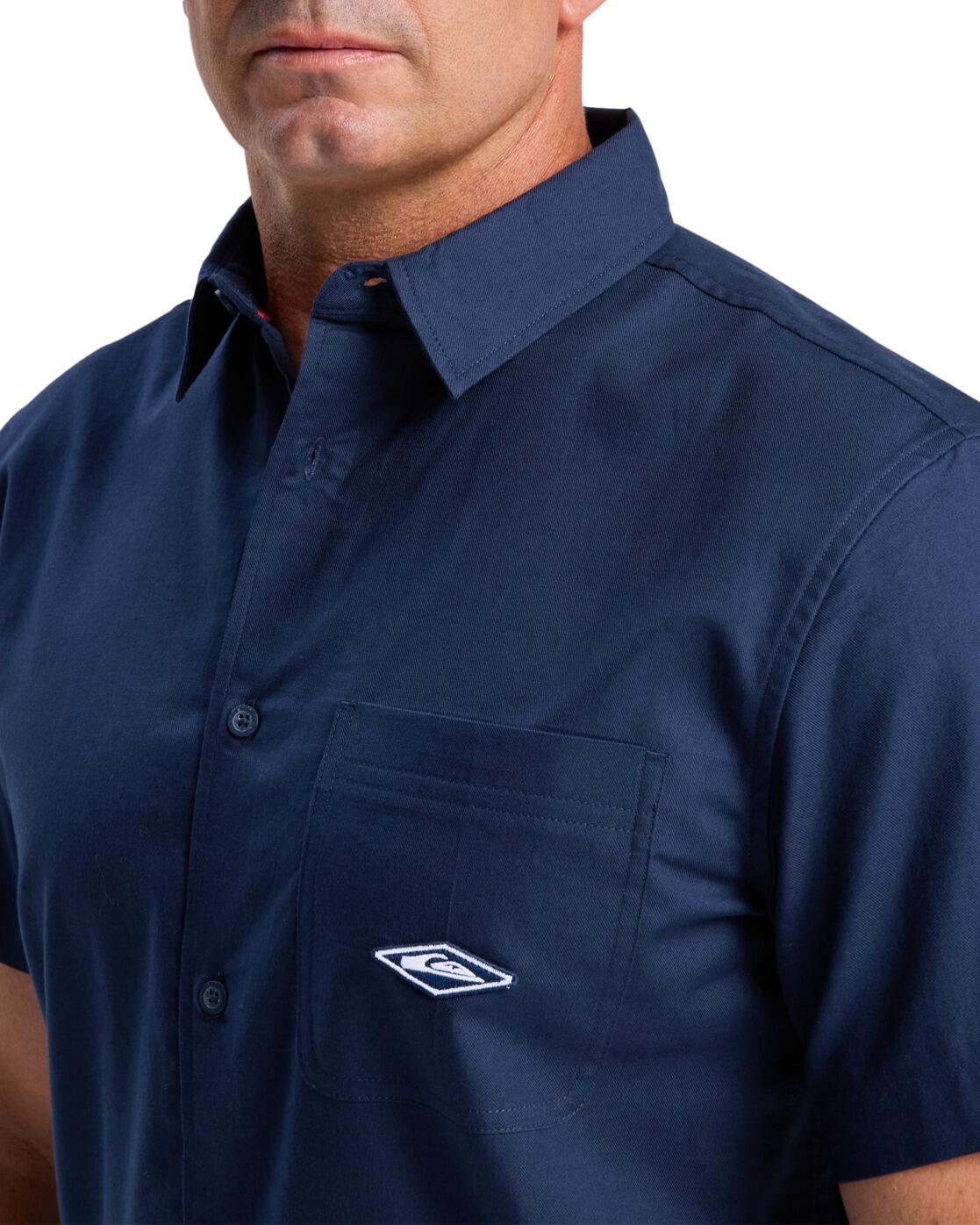 Overhemd met Korte Mouwen DIAMOND Blau Heren 4/4