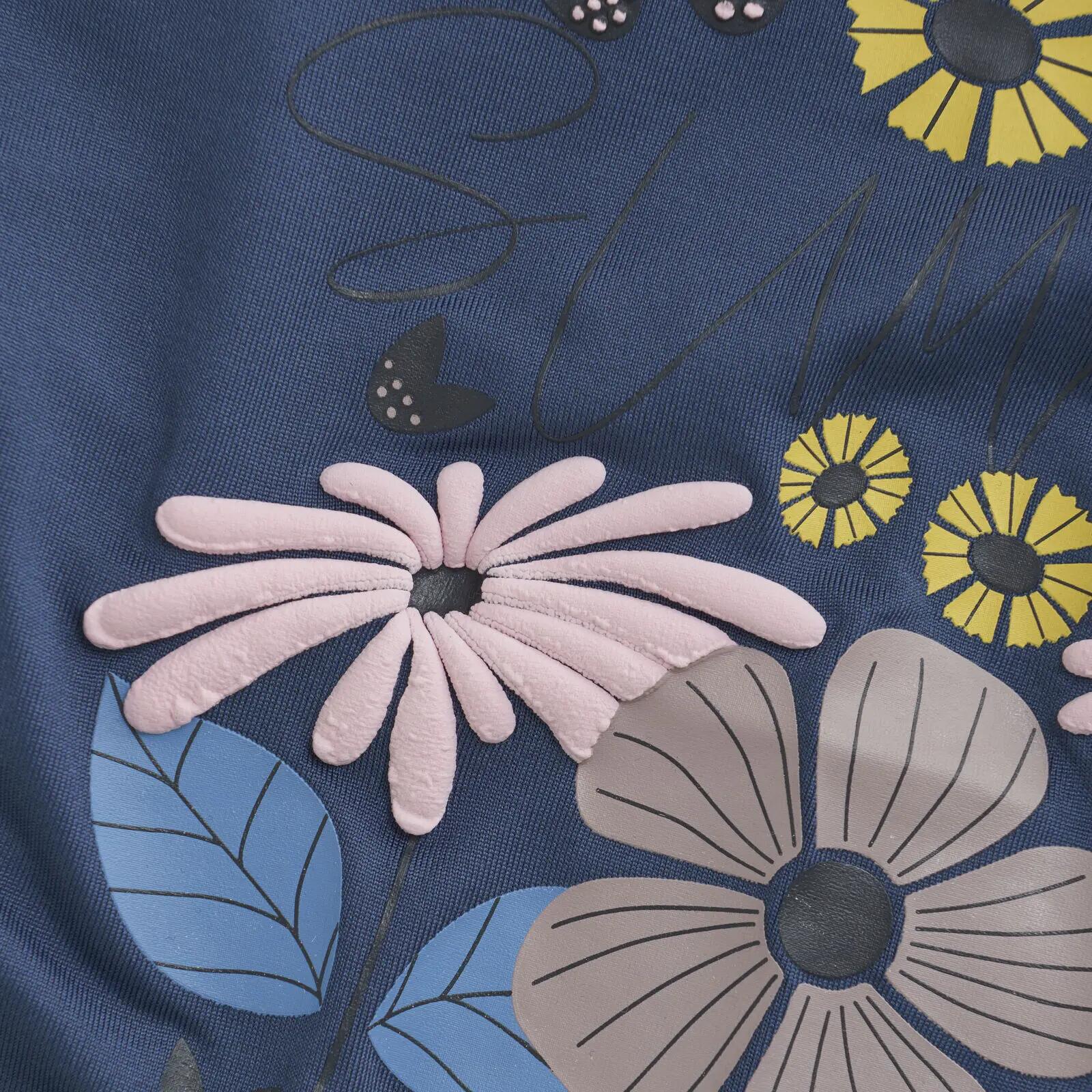 T-Shirt Sportiva Vintage Indaco 4/4
