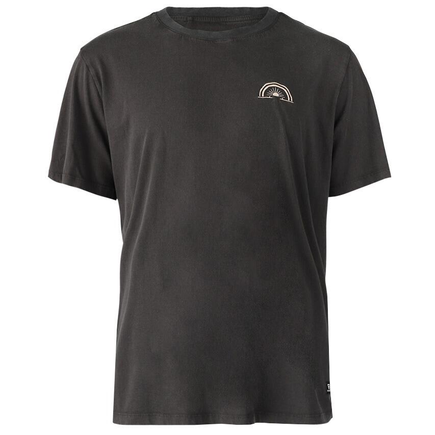 Heren O-hals Shirt Wandes Sunrise Zwart 7/7