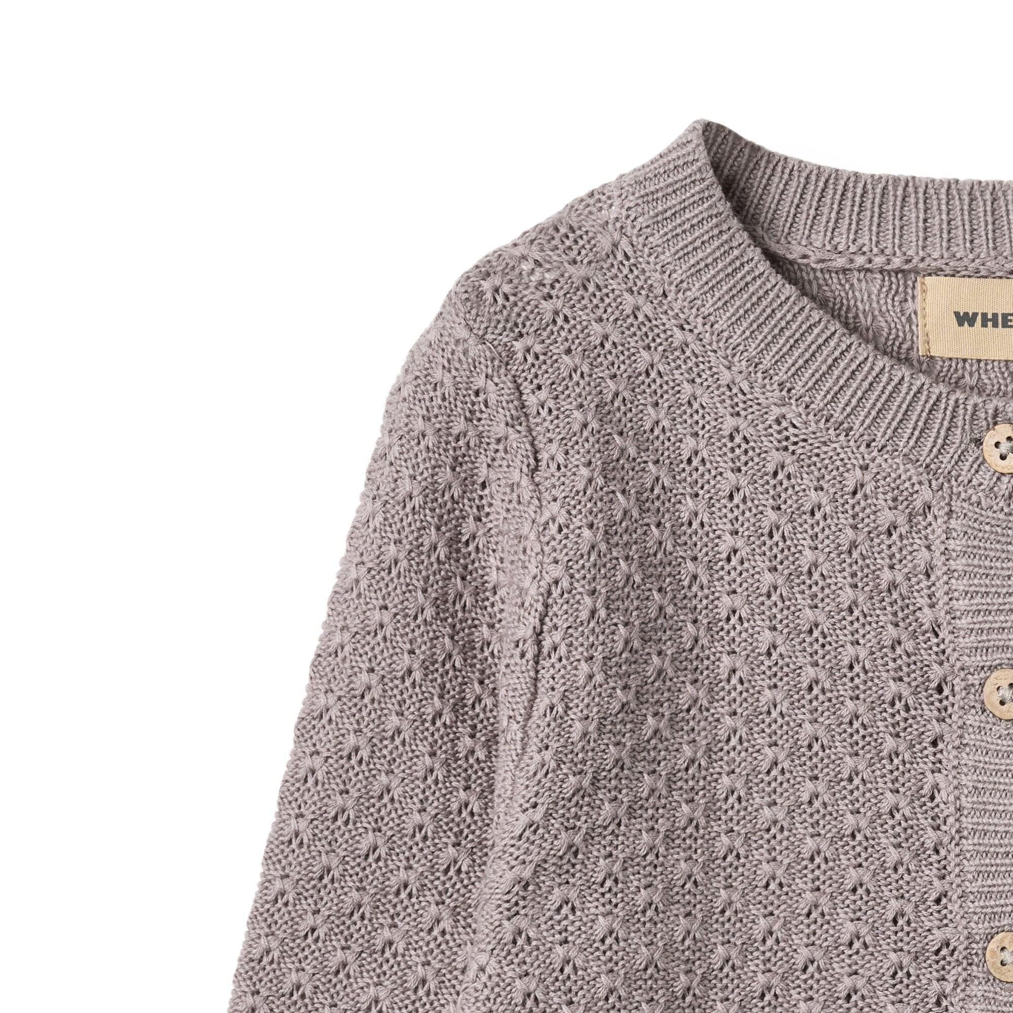 Mädchen Strickjacke Magnella dusty purple 3/5