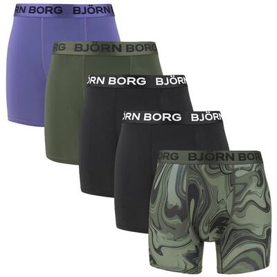 Multi-sport heren sports 5-pack microfiber boxers basic print multi iii