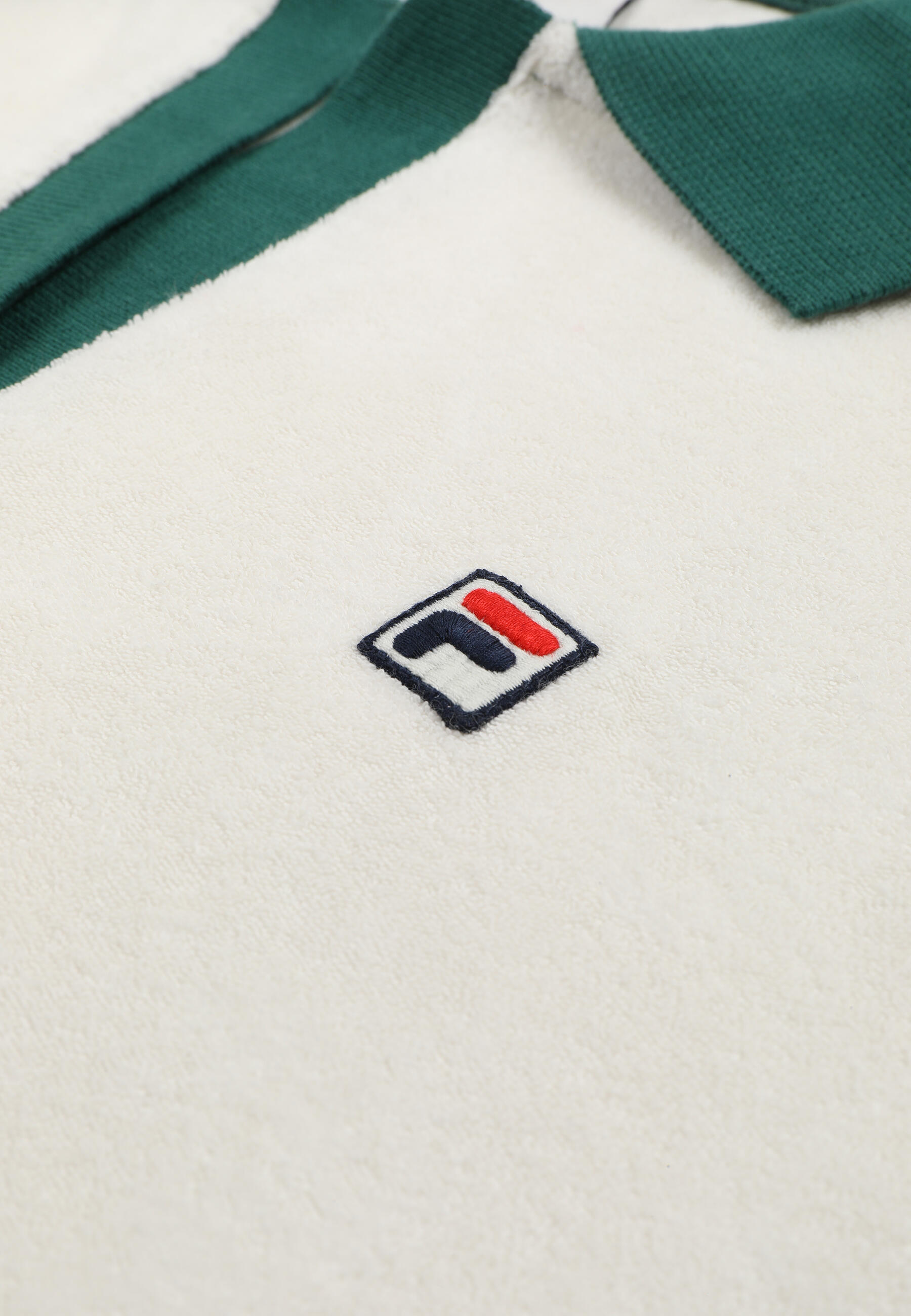 FILA Apparel BELFORT Relaxed Johnny-Kragen Frottee-Top 3/3