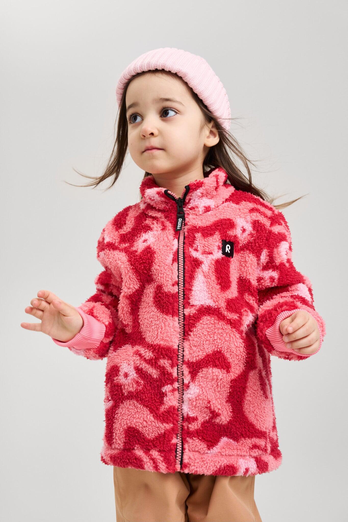 Kinder Fleecejacke Turkkinen Bright Berry 3/5