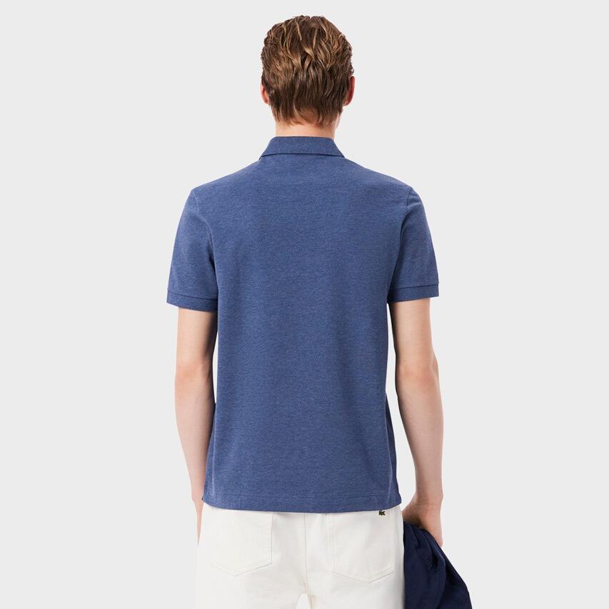 Heren Paris Edition Polo Shirt Katoenpique Blauw IV 3/6