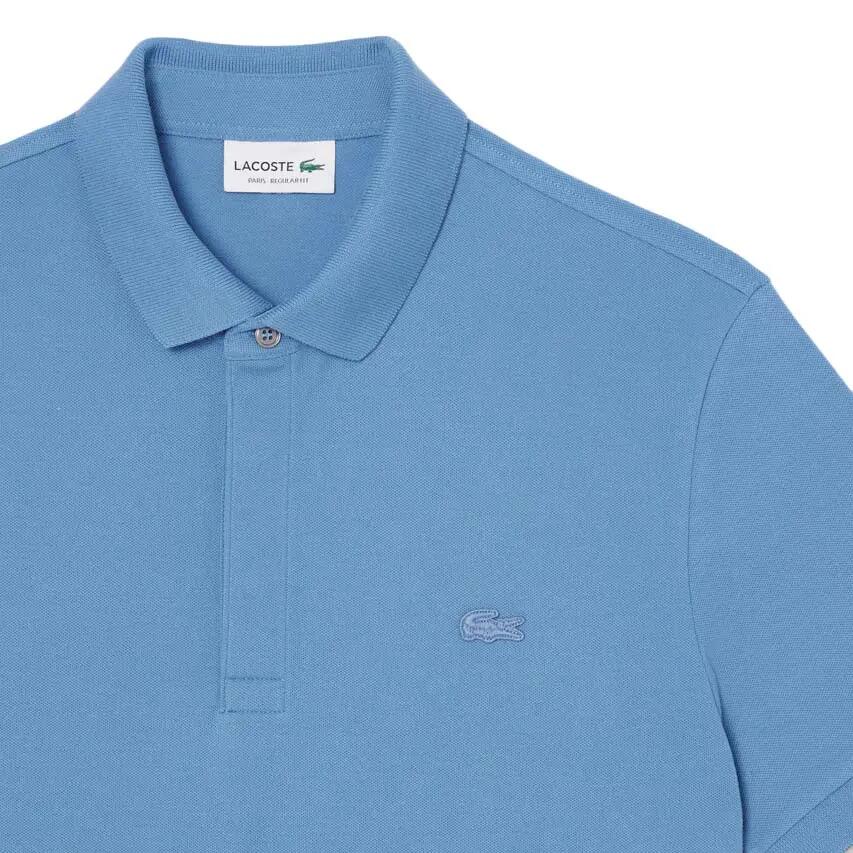 Polo hombre Lacoste - algodón 100% - manga corta - azul. 2/4