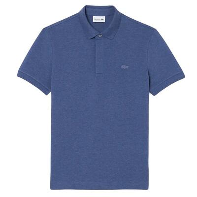 Heren paris edition polo shirt katoenpique blauw iv