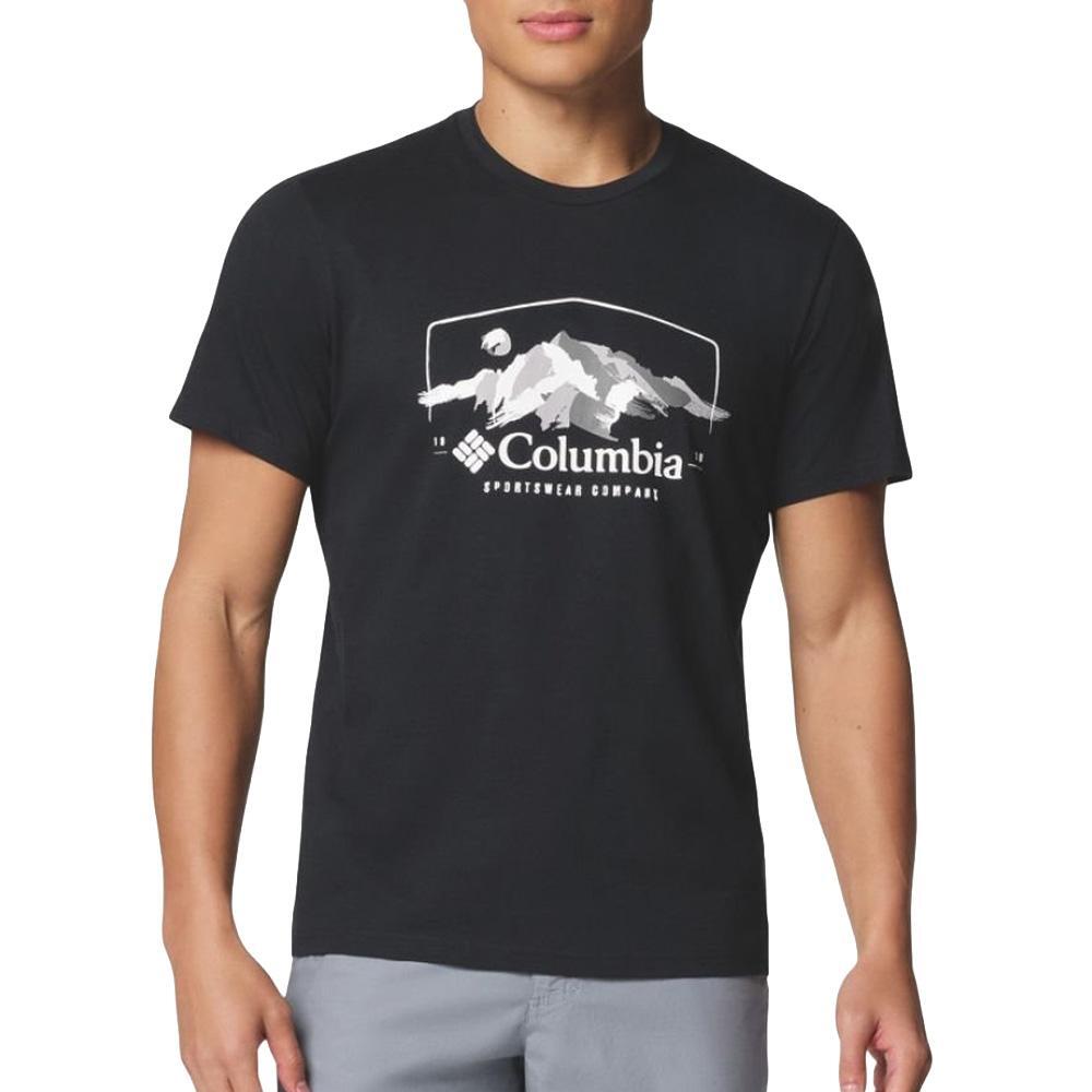 Men's Columbia Path Lake Graphic T-Shirt in Black