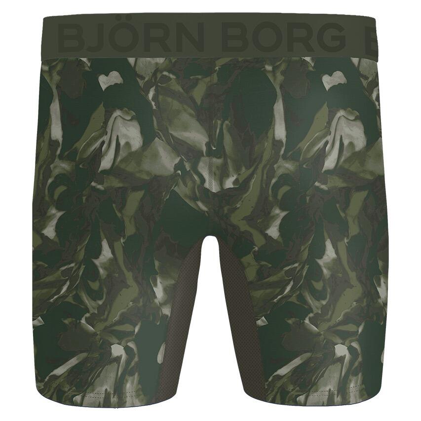 Multi-Sport Heren Sports Lightweight 2-Pack Microfiber Long Boxers Camo Groen 3/5