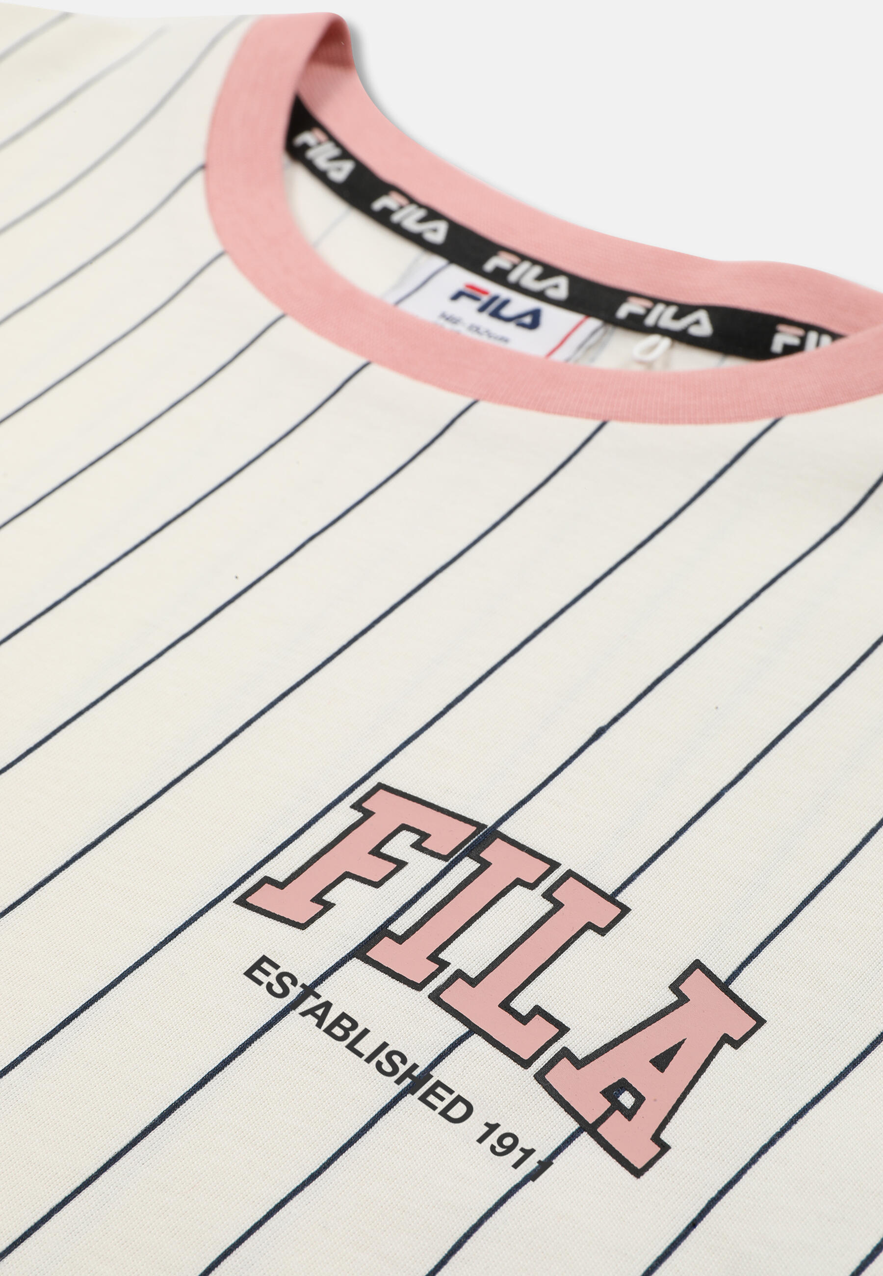 T-shirt FILA Apparel RIFREDI décontracté à rayures fines et motif graphique 3/3
