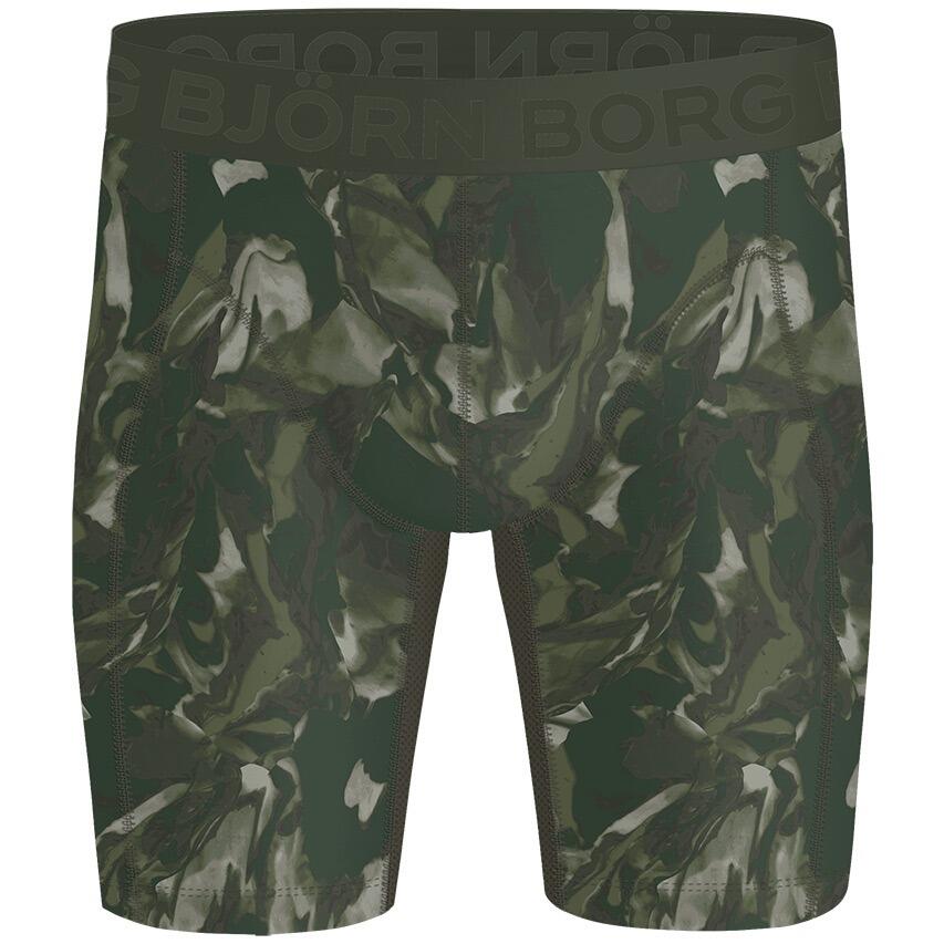 Multi-Sport Heren Sports Lightweight 2-Pack Microfiber Long Boxers Camo Groen 2/5