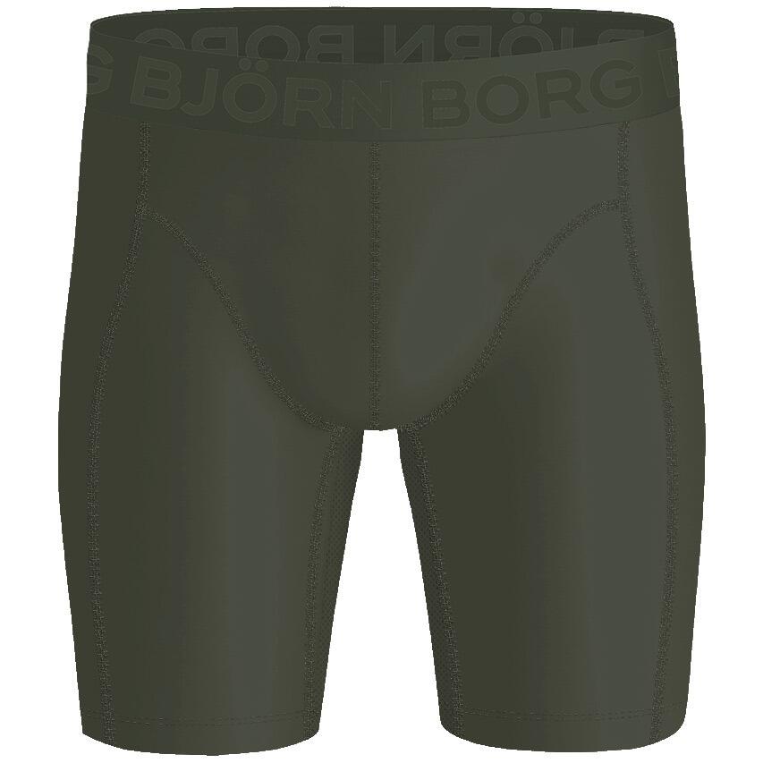 Multi-Sport Heren Sports Lightweight 2-Pack Microfiber Long Boxers Camo Groen 4/5